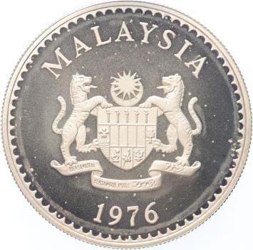 Malaysia 15 Ringgit 1976 Malaysian Gaur silver Proof