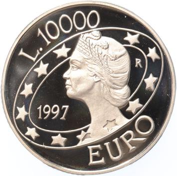 San Marino 10.000 lire 1997  silver Proof