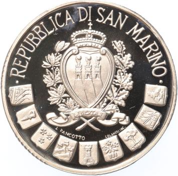San Marino 10.000 lire 1997  silver Proof