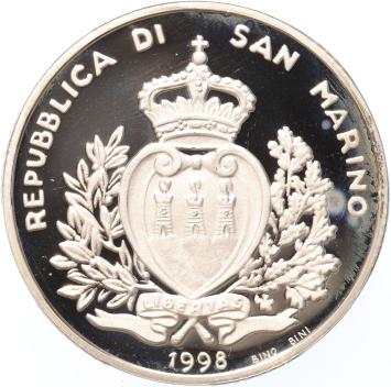 San Marino 10.000 Lire 1998 Europe in the new Millenium silver Proof
