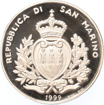 San Marino 10.000 lire 1999 Europe Tomorrow silver Proof