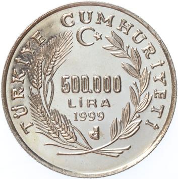 Turkey 500.000 Lira 1999 Trojan Horse cuni unc