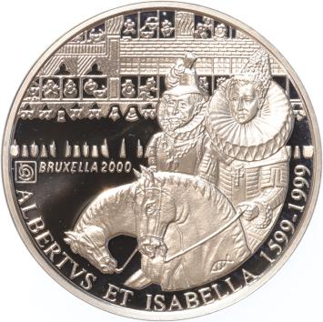 Belgium 500 Francs 1999 Albert & Isabella silver Proof