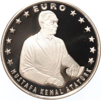 Turkey 4.000.000 Lira 1999 Mustafa Kemal Ataturk silver Proof