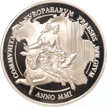 Belgium 500 Francs 2001 EU Voorzitterschap Proof