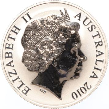 Australië Kangaroo 2010 1 ounce silver frosted