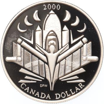 Canada 1 Dollar 2000 Voyage of Discovery silver Millenium Proof