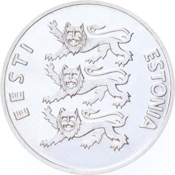 Estonia 100 Krooni 1992 Three Barn Swallows silver Proof