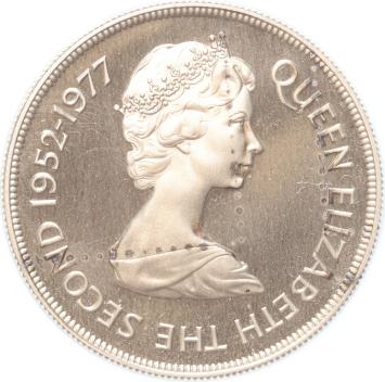 Falkland Islands 50 Pence 1977 Queens Jubilee silver Proof