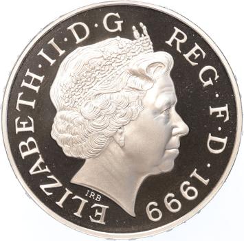Great Britain 5 Pounds 1999-2000 Millenium silver Proof