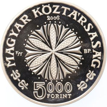 Hungary 5000 Forint 2006 Bela Bartok silver Proof