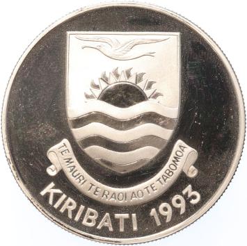 Kiribati 20 Dollars 1993 World Cup USA '94 silver Proof