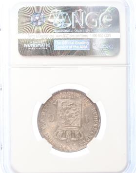 Netherlands 1 gulden 1843 UNC details