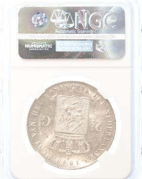 Netherlands 2½ gulden 1848 MS61