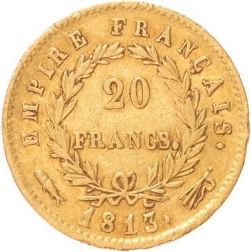 French incorporation 20 Francs 1813