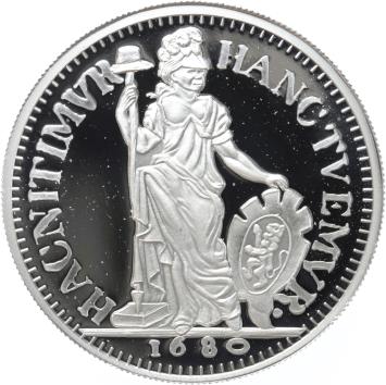 Replica 1 Gulden 1680 zonder teken in Zilver