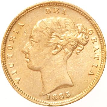 Great Britain 1/2 Sovereign 1885/83