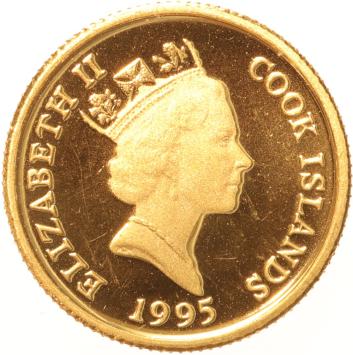 Cook Islands 20 Dollars gold 1995 George Washington proof