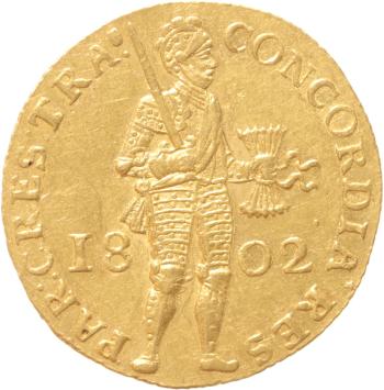 Utrecht Gouden dukaat 1802