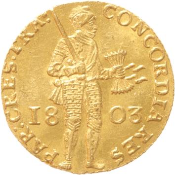 Utrecht Gouden dukaat 1803