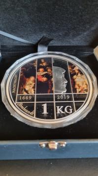 2019 Nationale één kilo herdenkingsmunt, De Nachtwacht - Rembrandt van Rijn 1669 - 2019