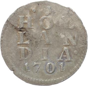 Holland Dubbele wapenstuiver 1701