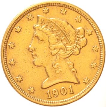 USA 5 Dollars 1901