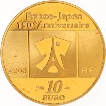 France 10 euro gold 2008 France-Japon