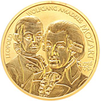 Oostenrijk 50 euro goud 2006 Mozart proof