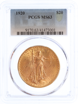 USA 20 dollars 1920 PCGS MS63