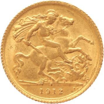 Australia 1/2 Sovereign 1912s
