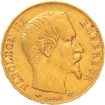 France 20 francs 1857a