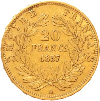 France 20 francs 1857a