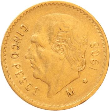 Mexico 5 Pesos 1906