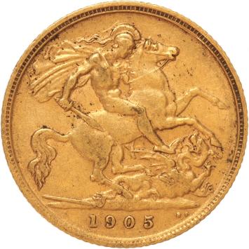 Great Britain 1/2 Sovereign 1905
