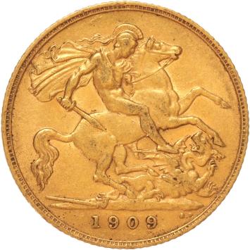 Great Britain 1/2 Sovereign 1909