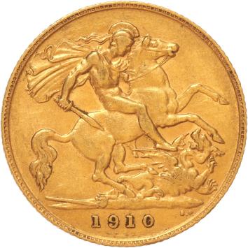 Great Britain 1/2 Sovereign 1910