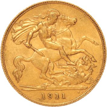 Great Britain 1/2 Sovereign 1911