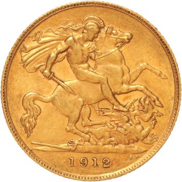 Great Britain 1/2 Sovereign 1912