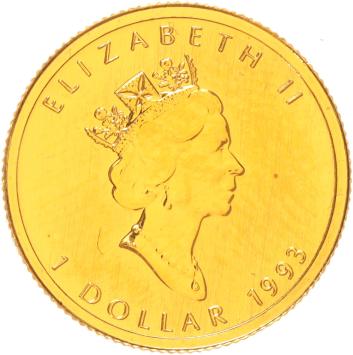 Canada 1 Dollar 1993 Maple Leaf