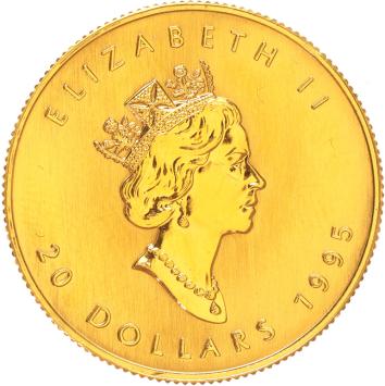 Canada 20 Dollars 1995 Maple Leaf