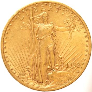 USA 20 Dollars 1908d