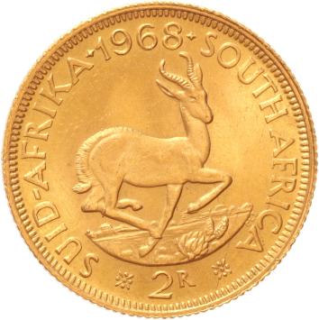 South Africa 2 Rand 1968