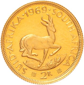 South Africa 2 Rand 1969