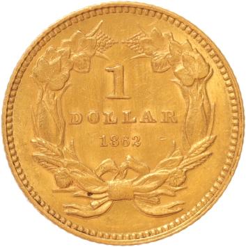 USA 1 dollar 1862