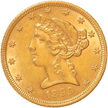USA 5 dollars 1899
