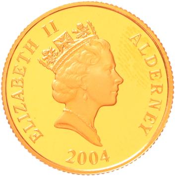 Alderney 25 Pounds 2004 HMS Revenge proof
