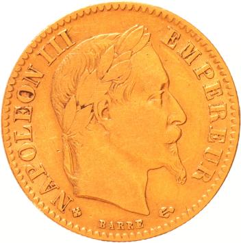 France 10 Francs 1868bb