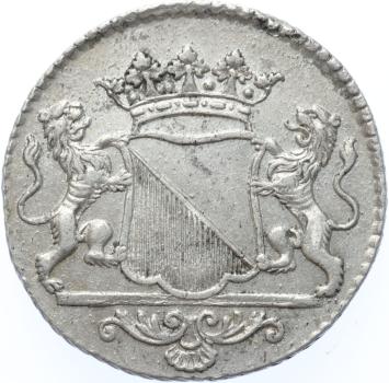 Utrecht-stad Duit zilver 1762