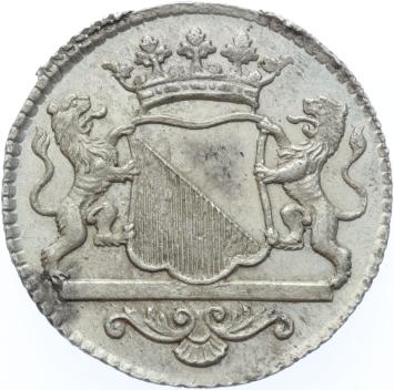 Utrecht-stad Duit zilver 1769